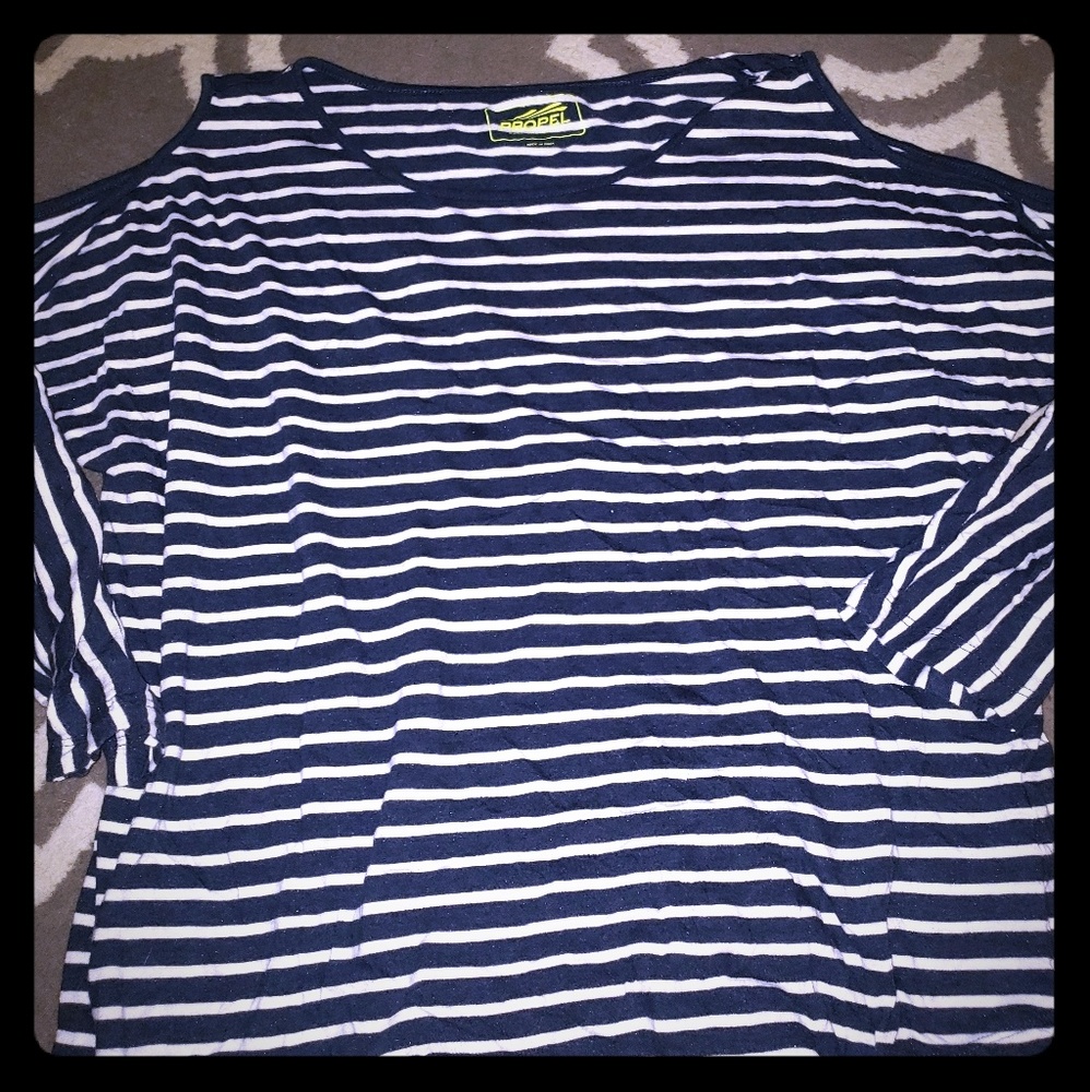 Propel Cold Shoulder Top